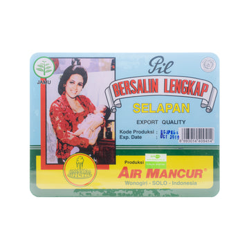 Air Mancur, Pil Bersalin, Lengkap Selapan Set